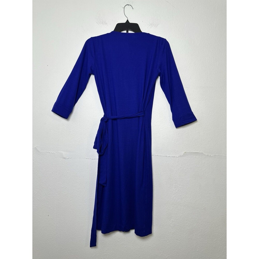 Diane von Furstenberg New Julian Two Mini Cobalt Blue Wrap Dress Size 6 Iconic - Picture 5 of 16